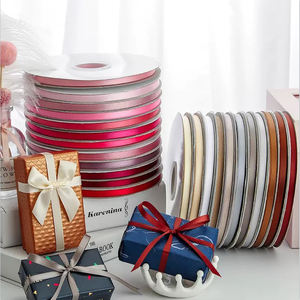 โรงงานมาโฟเลน ขายส่งริบบิ้นผ้าซาตินโพลีเอสเตอร์แบบเรียบหรูหรา 196 สี ขนาด 3-100 มม. สำหรับห่อของขวัญ - Product Image 2