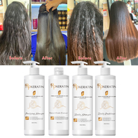 Traitement Capillaire Sans Formol Professionnel Complexe Kératine Brésilienne Lissante pour Cheveux Africains