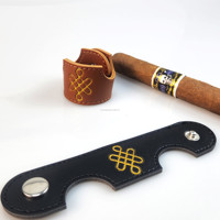 Porte-cigares en cuir de qualité supérieure, design personnalisé, 100% fait main, impression en relief et dorure à chaud, supports à cigares en cuir