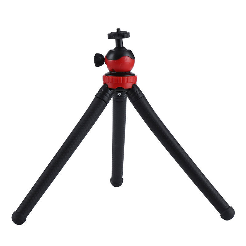 Hongdak 360 Degree Fluid Head Tripod Stabilizer Aluminum with Phone Holder for Phone Tripod Monopod Selfie Remote Stick