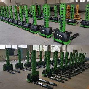 Electric Stacker Runtx Electric Battery Forklift 500kg Container Stacker Mini Electric Stacker Used For Warehouse With Good Battery