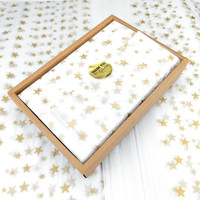 Papier de soie imprimé motif chapeau de Noël, papier d'emballage personnalisé pour bouquets, vêtements, vin, sacs à main, lingerie, emballage cadeau