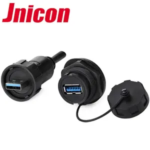 Jnicon M25 ip67 面板安装 usb 3.0 母 usb 连接器