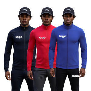 Polyester Patchwork Zip Up Nylon Veste et pantalon Hommes Jogger Gym Ensembles Personnalisé OEM Nylon Survêtement - Product Image 3