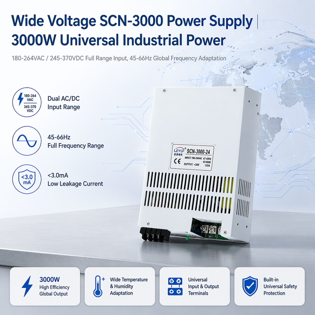 SCN-3000 Adjustable Single Output Portable 250a 125a 62.5a 12v 24v 36v 48v AC DC Power Supply Switching Power Supply