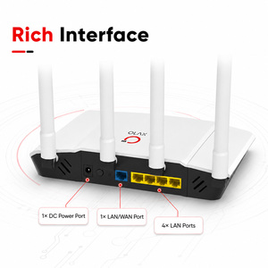 เราเตอร์ OLAX AX1800 WiFi 6 สำหรับบ้านและสำนักงาน ความเร็ว 1800Mbps ไร้สาย พร้อมพอร์ต 4 ช่อง และพอร์ต Type-C รองรับการเชื่อมต่อผู้ใช้ 64 คน 4 เสาอากาศ OEM 1800Mbps - Product Image 5