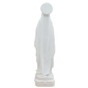 In Stock Resin White Lady Statue The Lady Of Lourdes-White Marble Figurines For Home Decoration