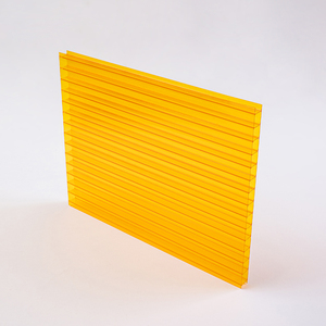 Matériau protégé contre les UV Serre 12mm Orange Mutilwall Polycarbonate Prix de la feuille creuse - Product Image 3