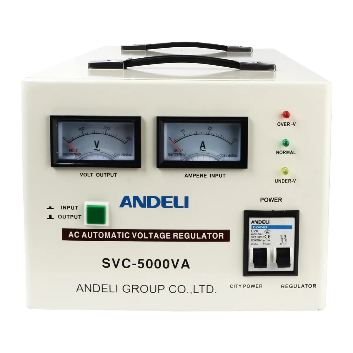 Stabilisateur de tension électrique SVC-5000VA 5KW ANDELI