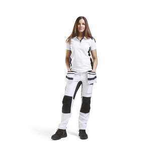BLAKLADER - 791010001099D23 Women's <b>painter</b> trousers with stretch <b>White</b>/Black - EAN 7330509625446 WORK TROUSERS - Product Image 3