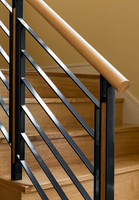 Zeitgenössisches Design DIY Outdoor Aluminium & Eisen Villa Balustrade Indoor Metalls ch raube Handlauf für Balkon Treppen geländer