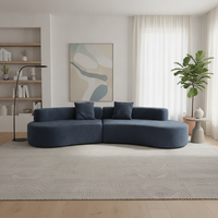 Vakuumkomprimiertes Gebogenes Modulares Sofa, Keine Montage Erforderlich, Modernes Luxus-Ecksofa im Rollenformat für Wohnzimmer