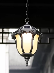 Lustre solaire LED en aluminium pour jardin extérieur, villa, couloir, gazebo, treillis de vigne, entrée de cour, style européen - Product Image 2