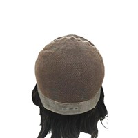 LONGFOR 1B Perruque pour hommes Cheveux indiens Crochet complet Couvre-chef crypté avec boucle flottante Cuir chevelu simulé Ligne de cheveux invisible