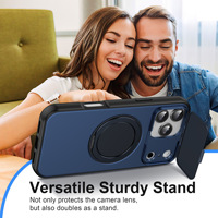 Nueva Funda con Lente Abatible Creativa para Samsung S26 Ultra 360 °   Funda para Teléfono Móvil con Soporte Magnético Giratorio para iPhone 18 Pro Max
