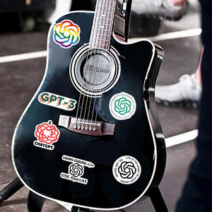 50 pièces Chat Gpt programme Graffiti autocollants décorés guitare autocollants Notes bagages bricolage étanche autocollants en gros - Product Image 6