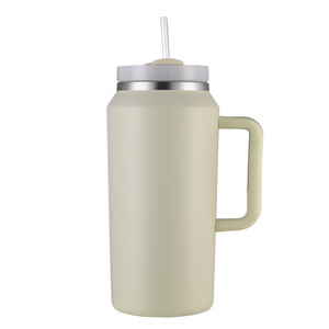 Thermos isotherme <span class=keywords><strong>de</strong></span> sport <span class=keywords><strong>de</strong></span> <span class=keywords><strong>camping</strong></span> à grande capacité en acier inoxydable personnalisé <span class=keywords><strong>de</strong></span> 64 oz avec paille et poignée - Product Image 2