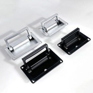 Zinc Alloy Recessed Handle LS702 Concealed <b>Cabinet</b> Door Handle Rectangle Industrial Design Durable Furniture Handle - Product Image 1