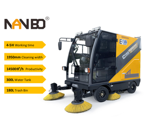 Popular C195 Four-wheel <b>Floor</b> Street <b>Cleaning</b> <b>Machine</b> Double Dust Suction Fan Condition New High Performance - Product Image 1