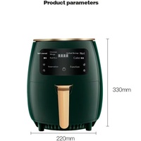 Vente directe usine – Friteuse à air intelligente grande capacité pour frites, usage domestique, protection contre la surchauffe, contrôle par micro-ordinateur
