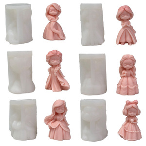 <span class=keywords><strong>Stampo</strong></span> Candela Ragazza Principessa Bambola in Gesso Pietra Diffusore in Gesso Decorazione per Aromaterapia - Product Image 2