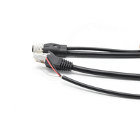 커넥터 공급업체 M12 커넥터 용접 9핀 암 플러그 - RJ45 CAT 6A IP67 방수 커넥터 케이블