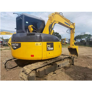 Mini-excavatrice d'occasion Komatsu PC78US 8 tonnes, 90% NEUVE, hydraulique, sur chenilles, avec boîte de vitesses, moteur, pompe, faible nombre d'heures, pour travaux de terrassement - Product Image 1