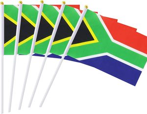 Paquete de 100 banderas de palo sudafricanas Mini <span class=keywords><strong>Bandera</strong></span> de País Nacional Superior redonda de banderas pequeñas de mano de <span class=keywords><strong>Sudáfrica</strong></span> - Product Image 5