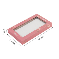 Haute Qualité Logo Personnalisé Couleur Fenêtre Transparente Deux Pièces Couverture Smart Phone Case Box Avec Plateau Intérieur