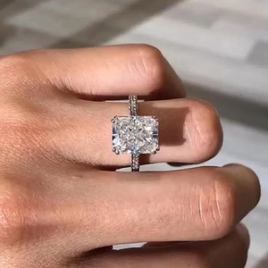 Anello Geometrico Quadrato dal Look Trasparente, Elegante Stile Estivo per Matrimoni, Gioielli alla Moda per Donne - Product Image 2