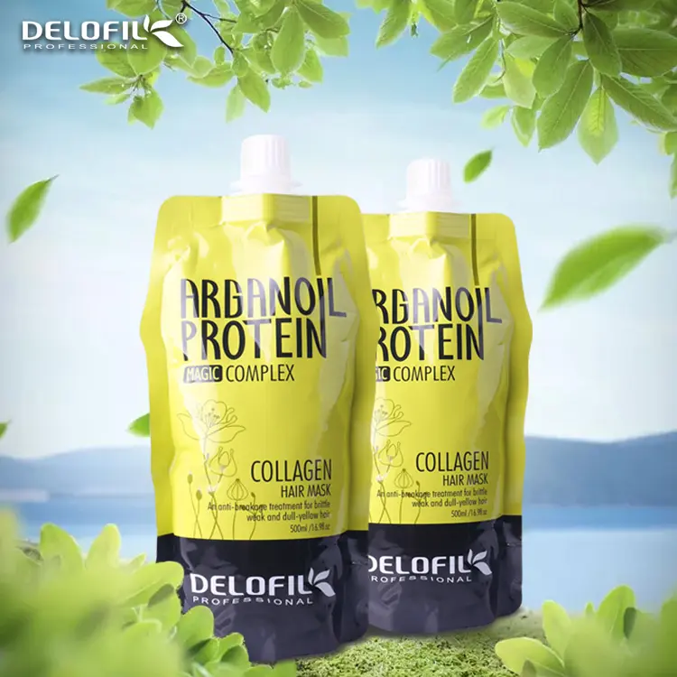 Delofil nhãn hiệu riêng salon chăm sóc tóc Collagen Argan dầu Brazil protein Mặt nạ tóc cho tóc phương pháp điều trị