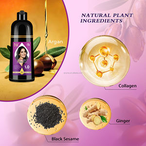 Champú Tinte para <span class=keywords><strong>el</strong></span> <span class=keywords><strong>Cabello</strong></span> Negro Rápido de 400 ml, Colorante Negro Natural Orgánico para Hombres, Productos para Teñir <span class=keywords><strong>el</strong></span> <span class=keywords><strong>Cabello</strong></span> para Cubrir las Canas - Product Image 4