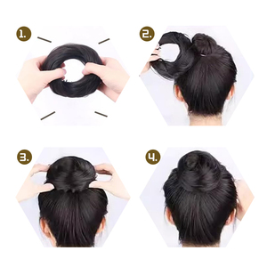 U-part Clip-in <span class=keywords><strong>Postiche</strong></span> en fibre haute température Fluffy Natural Looking Long Straight One Piece Extension pour les femmes - Product Image 5