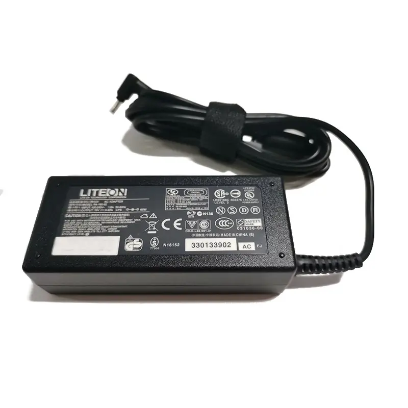 Adaptor AC Laptop asli, 65W 19V 3,42a 3.0*1.0mm untuk pengisi daya Acer