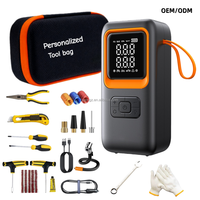 Nouveauté - Gonfleur de pneus électrique sans fil automatique portable 12V 4000mAh avec écran LED pour pneus de voiture et de moto