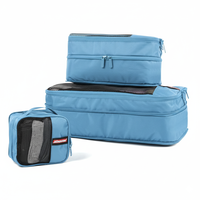 Ensemble de 3 cubes de rangement légers pour voyage - Sacs de rangement imperméables pour bagages