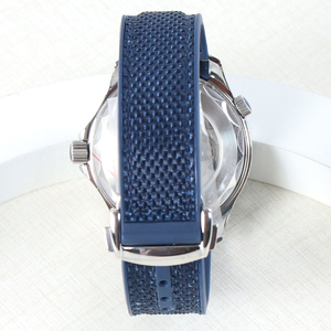 Reloj de Hombre de 40 mm, Movimiento Automático NH35, Estilo Sea Sports Master, Luminoso Verde, Cristal de Zafiro, Correa de Caucho, Esfera Azul - Product Image 6