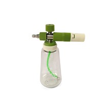 Canon à mousse transparent PROWORKZ avec noyau en acier inoxydable et bille de gravité, lance à mousse réglable de 1 L avec fixation rapide