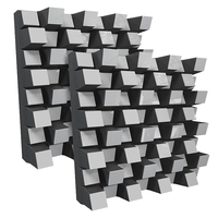 Panneaux Diffuseurs Acoustiques 3D en Mousse Carrée pour Studio, Cinéma, Maison et KTV