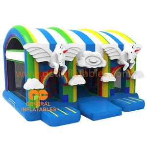 Hot selling commercial bouncy unicorn castle inflatable bouncer for kid party