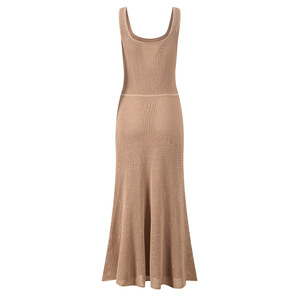 Nouvelle Collection Été 2026 : Robe Longue en Maille Sans Manches, <span class=keywords><strong>Élégante</strong></span>, Amincissante <span class=keywords><strong>et</strong></span> Flatteuse pour la Silhouette, avec Encolure <span class=keywords><strong>Ronde</strong></span> - Product Image 2