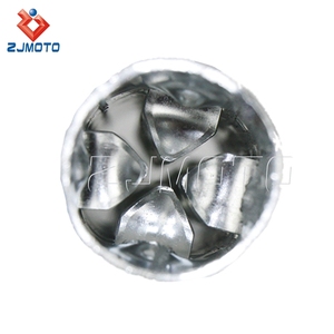 Knalpot baja sepeda motor, 2 buah 8 inci 200mm peredam suara dapat dilepas untuk Harley Honda Yamaha India 2 "OD Drag - Product Image 6