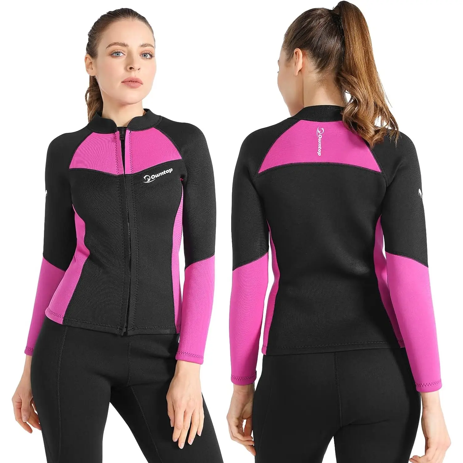 Owntop Clearance Neopren hemd Neopren anzug Jacke Langarm Frauen 2mm Neopren anzug Top Für Erwachsene Jugend Surfen Tauchen