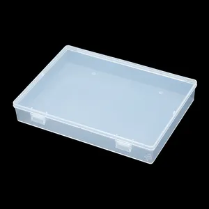 ハード多機能透明長方形プラスチック収納ボックスクリアボックス包装プラスチック容器