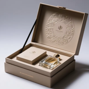 Perfume árabe con logotipo personalizado, caja de regalo de cartón de lujo, botella de vidrio de 10 ml y 50 ml, caja de regalo deslizante con papel de regalo. - Product Image 3