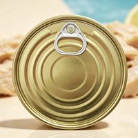 Couvercle en fer blanc à ouverture facile 153,4 mm 603 #   pour le revêtement doré Canfood