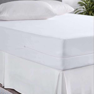 Funda de colchón con cremallera, resistente al agua, absorbente, transpirable y elástica, protector de colchón de 6 lados - Product Image 2