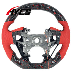 Volante in Fibra di Carbonio Forgiata Rossa con Display LED RPM Personalizzato per <span class=keywords><strong>Honda</strong></span> Accord 9a Gen Odyssey PHEV Coupé Sport - Product Image 4