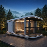Capsule spatiale de luxe, maison préfabriquée en conteneur, cabane modulaire, pod intelligent pour Airbnb, projet de camping-resort en plein air