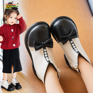Nuovi stivali per bambini ragazze ragazzi scarpe primavera autunno stivali in pelle PU per bambini moda bambino scarpe per bambini stivali <span class=keywords><strong>da</strong></span> neve invernali caldi - Product Image 2